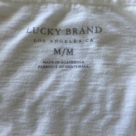Lucky Brand 3/4 Sleeve Graphic Tee Size Medium - Picture 4 of 4